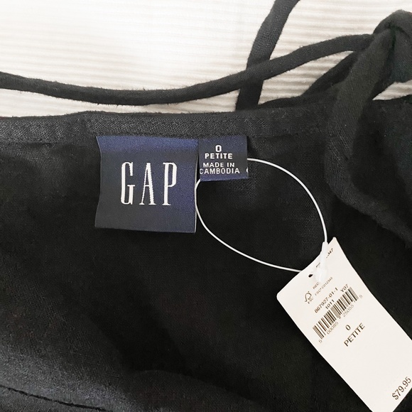 NWT GAP Linen Blend Summer Midi Dress - Picture 4 of 6